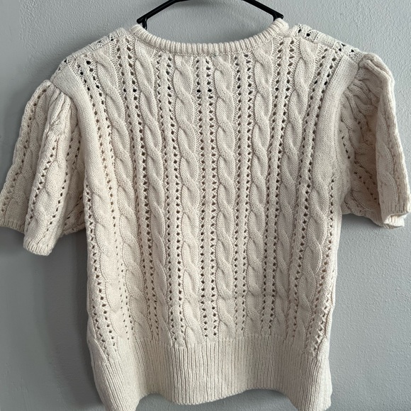 Baltic Born Cream Cable Knit Cardigan Top - Picture 3 of 4